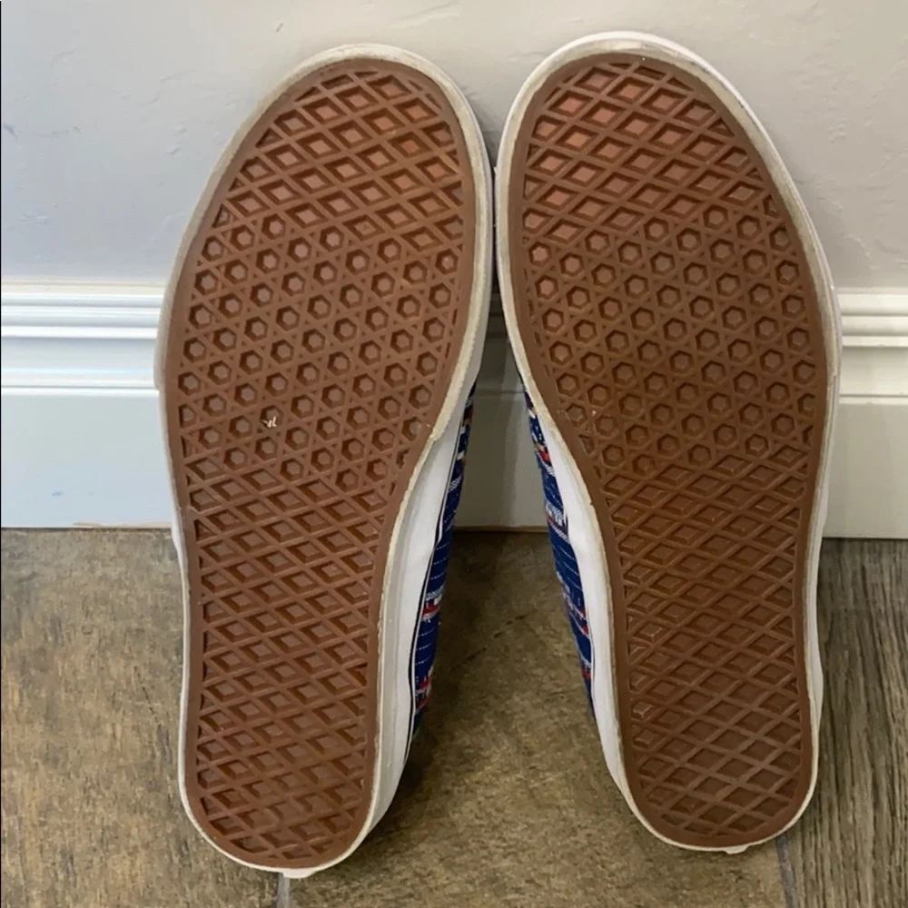 Vans Aztec Blue Lace Up Sneakers - Picture 4 of 7